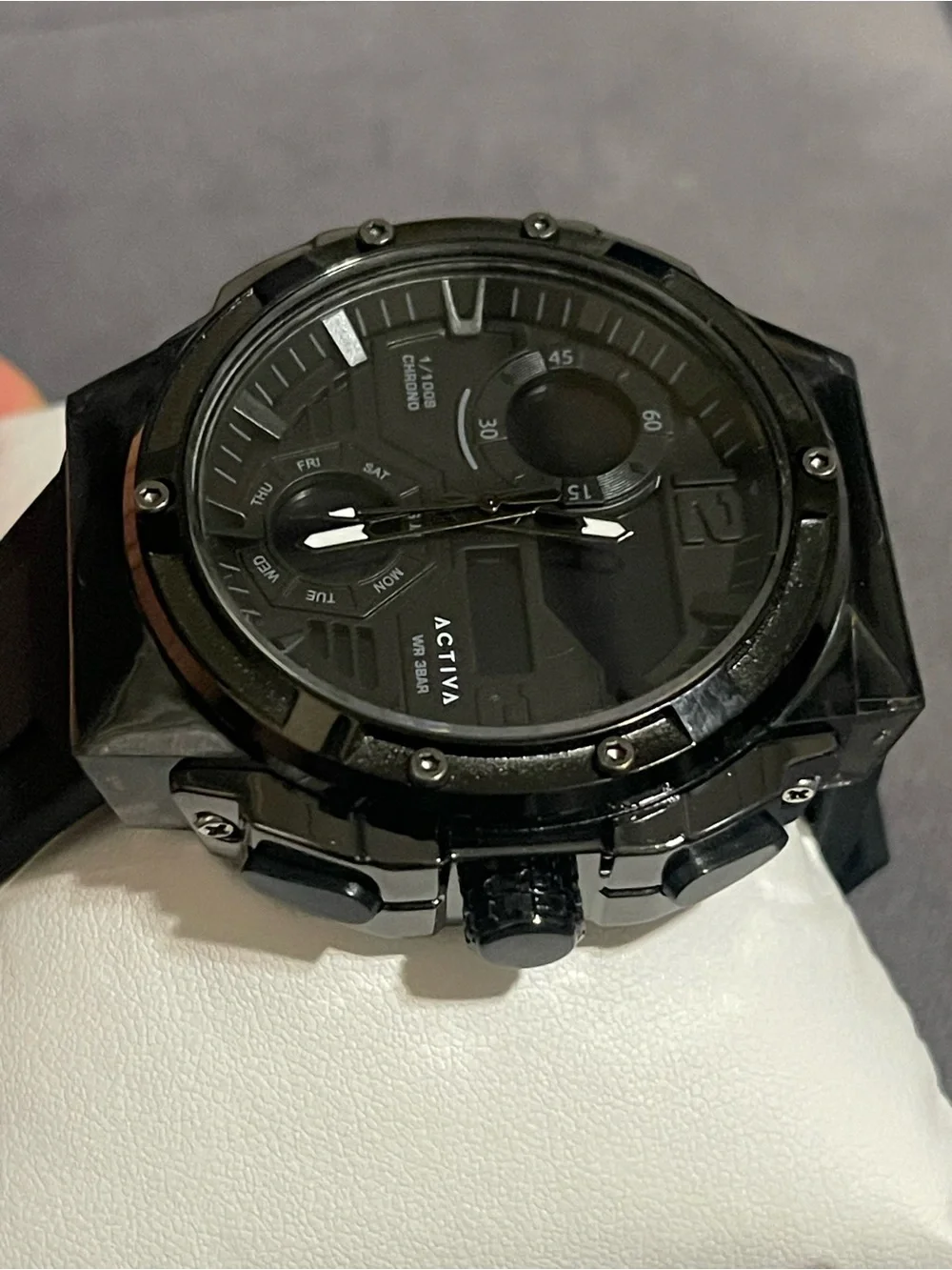 Activa Virtux X Invicta Analog & Digital Men's Watch - 51mm. Black , new